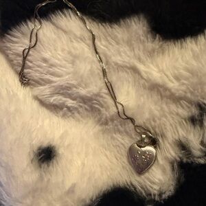 Elegant Silver Heart Pendant Necklace